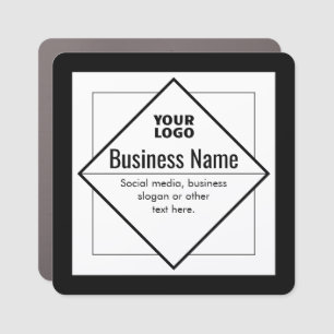 Add Your Logo Customizable Template Car Magnet