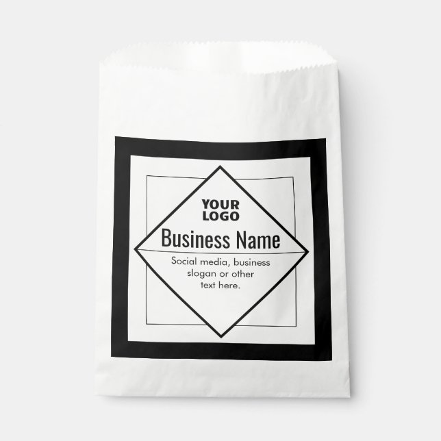 Add Your Logo Customizable Template Favor Bag (Front)