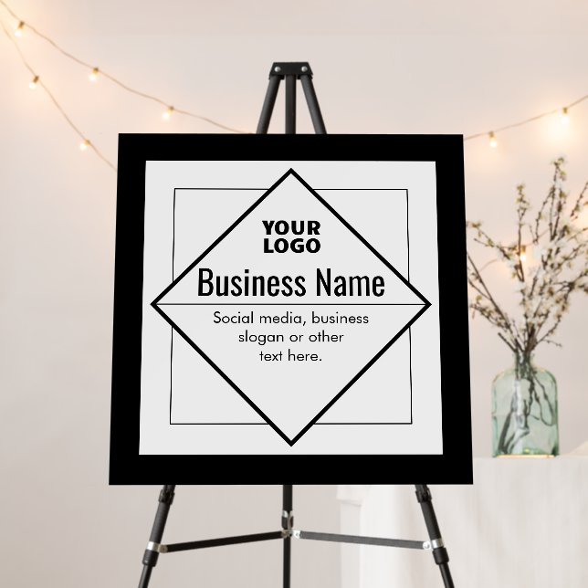 Add Your Logo Customizable Template Foam Board (In Situ (Stand))