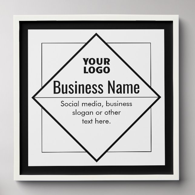 Add Your Logo Customizable Template Peel And Stick Photo Tile (Front Set)