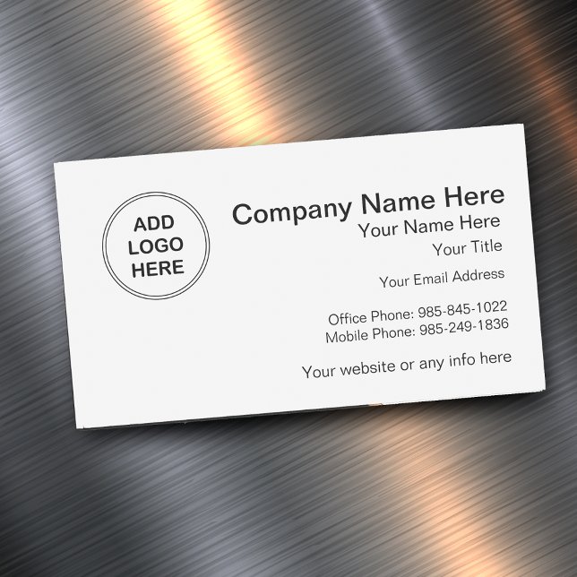 Add Your Logo Design Business Card Magnet (Creator Uploaded)