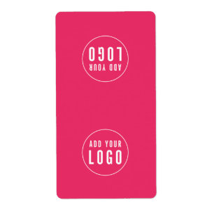 Add Your Logo Editable Color Bag Packaging Sticker