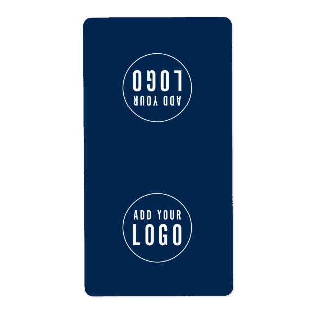 Add Your Logo Editable Color Bag Packaging Sticker (Front)