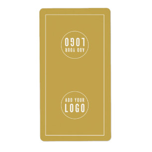 Add Your Logo Editable Color Bag Packaging Sticker