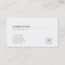 Add Your Logo Elegant White Minimal Design Trendy Business Card