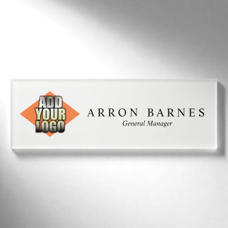Add Your Logo Employee Staff Magnetic Name Tag