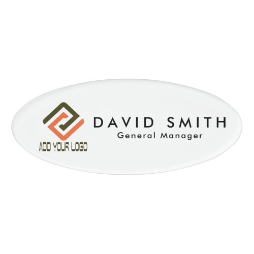 Add Your Logo Employee Staff Magnetic Name Tag