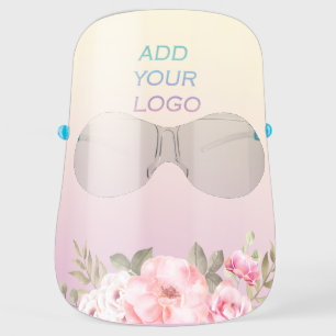 Add your logo,Flowers Face Shield