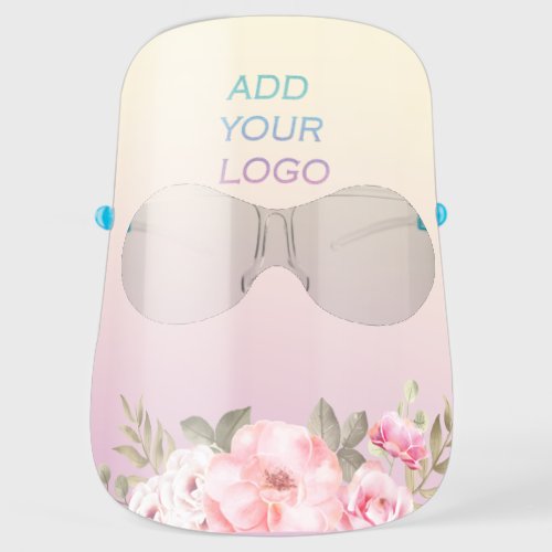 Add your logoFlowers Face Shield