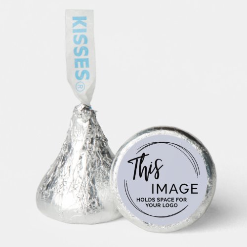 Add Your Logo for Business Promo Dusty Blue Hersheys Kisses