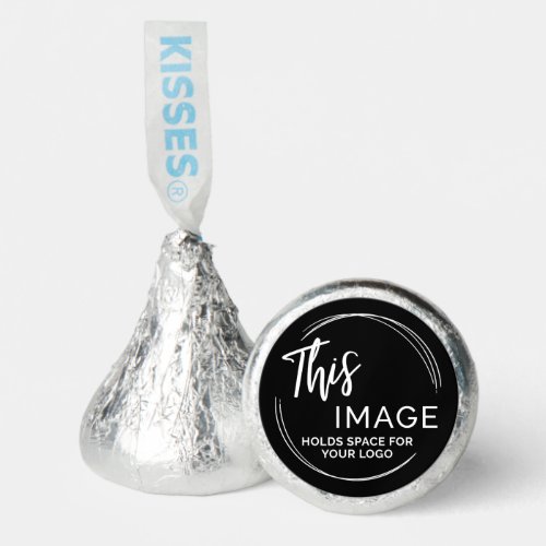 Add Your Logo for Business Promo on Black Hersheys Kisses