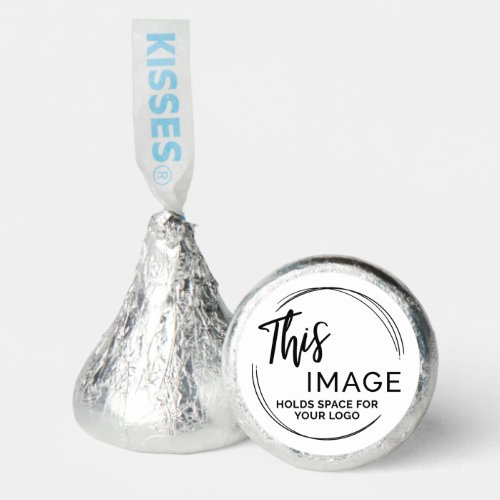 Add Your Logo for Business Promo on White Hersheys Kisses