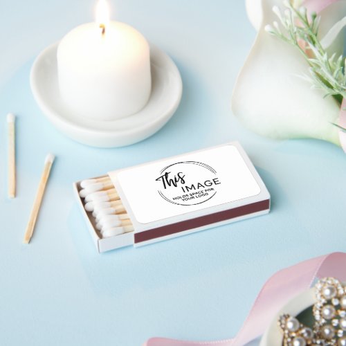 Add Your Logo for Business Promo on White Matchboxes