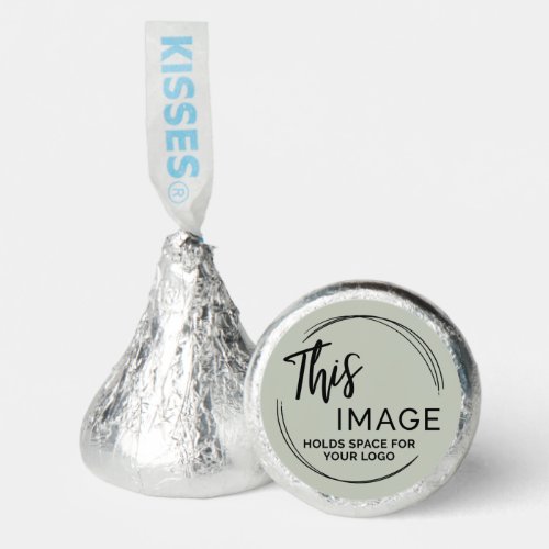 Add Your Logo for Business Promo Sage Green Hersheys Kisses