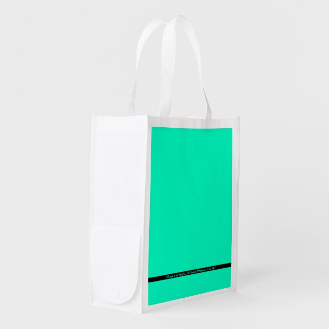 Add Your Logo Grocery Bag (Front Side)