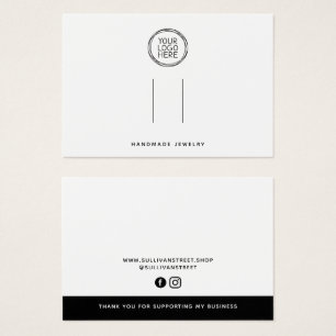 Add Your Logo Hair Barrette Clip Display Card