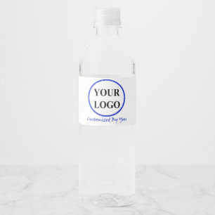 ADD YOUR LOGO HERE Beach Weddings Business Water Bottle Label