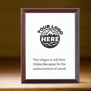Add your logo here Business Corporate Minimalist Award Plaque