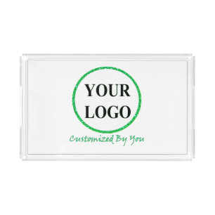 ADD YOUR LOGO HERE CUSTOM WEDDING / Bridal Shower Acrylic Tray