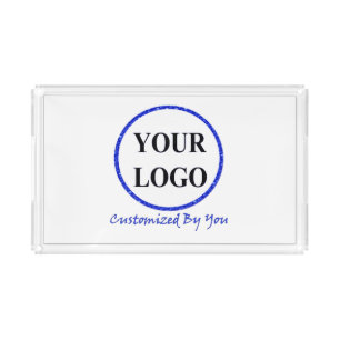 ADD YOUR LOGO HERE CUSTOM WEDDING / Bridal Shower Acrylic Tray