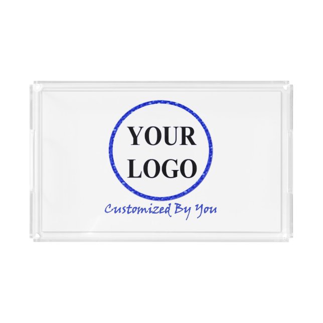 ADD YOUR LOGO HERE CUSTOM WEDDING / Bridal Shower  Acrylic Tray (Front)