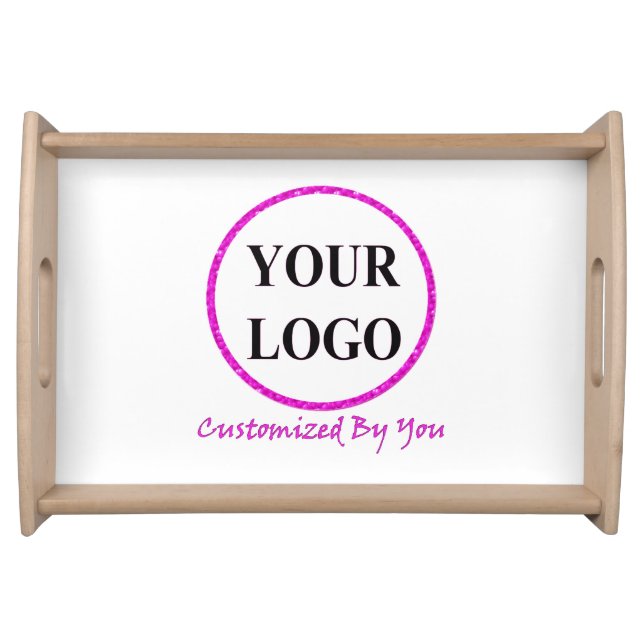 ADD YOUR LOGO HERE CUSTOM WEDDING / Bridal Shower  Serving Tray (Front)