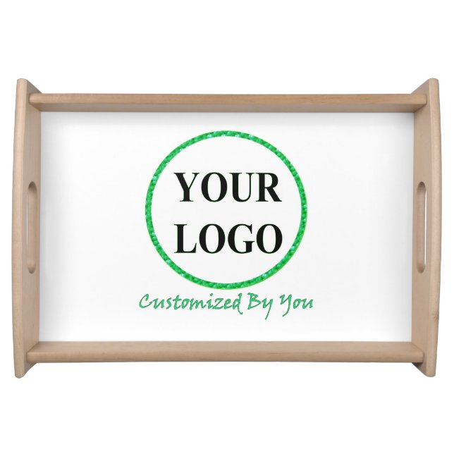 ADD YOUR LOGO HERE CUSTOM WEDDING / Bridal Shower  Serving Tray (Front)