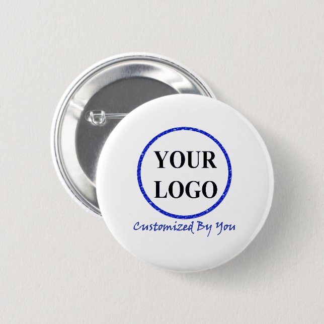 ADD YOUR LOGO HERE CUSTOM WEDDING BUTTON (Front & Back)