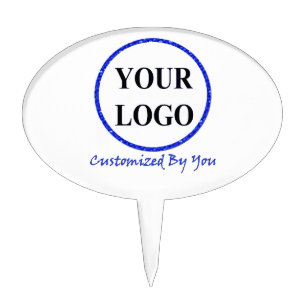 ADD YOUR LOGO HERE CUSTOM WEDDING Cake Topper
