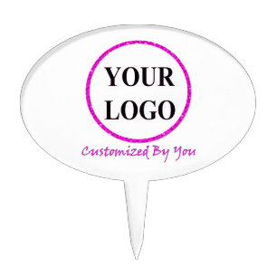 ADD YOUR LOGO HERE CUSTOM WEDDING Cake Topper