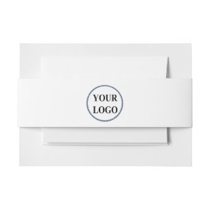 ADD YOUR LOGO HERE CUSTOM WEDDING INVITATION BELLY BAND
