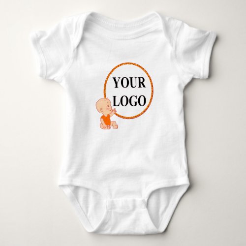 ADD YOUR LOGO HERE For Kids Baby Shower Party Baby Bodysuit