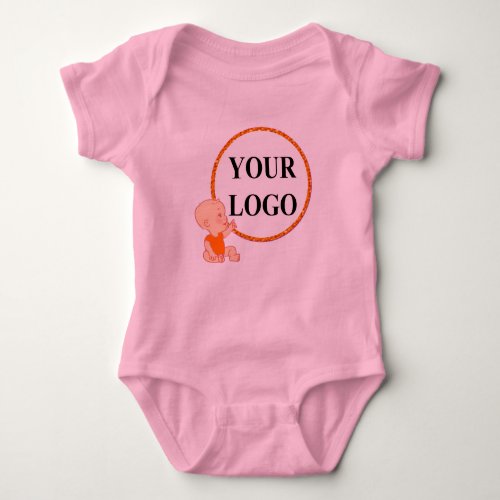 ADD YOUR LOGO HERE For Kids Baby Shower Party Baby Bodysuit