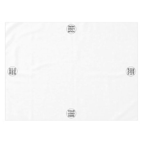 Add Your Logo Here l Promotional Branded White  Tablecloth