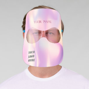 Add your logo here,Ombre,Holographic Face Shield
