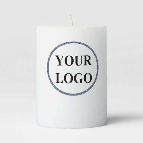 ADD YOUR LOGO HERE  PILLAR CANDLE