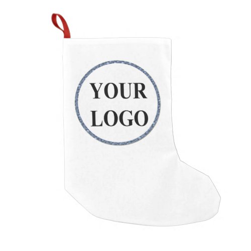 ADD YOUR LOGO HERE SMALL CHRISTMAS STOCKING