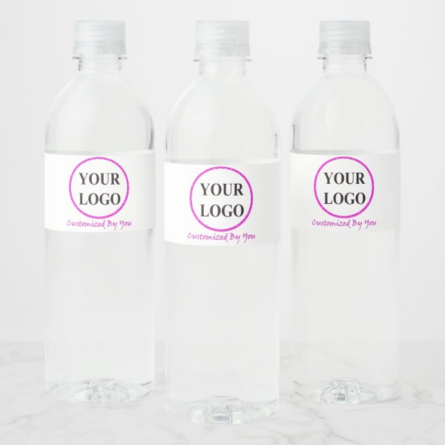 ADD YOUR LOGO HERE WATER BOTTLE LABEL (Bottles)