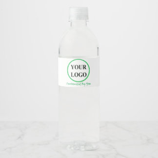 ADD YOUR LOGO HERE WATER BOTTLE LABEL