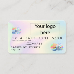 add your logo Holograph  Modern Credit Card Style