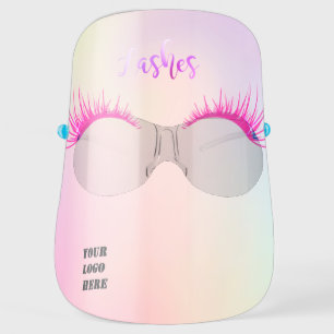 Add your logo,Holographic,Faux Lashes Face Shield