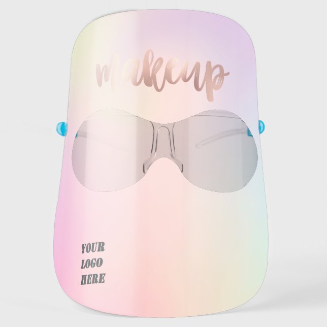 Add your logo,Holographic,Makeup Face Shield (Front)