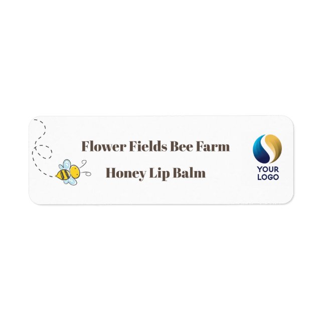 Add your LOGO Honey Bee Balm Spa PRODUCTS Label (Front)