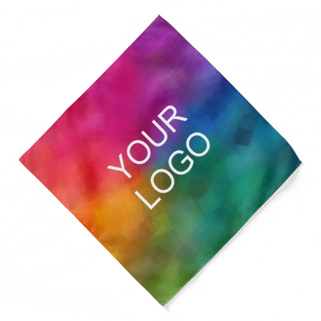 Add Your Logo Image Here Customizable Template Bandana (Front)