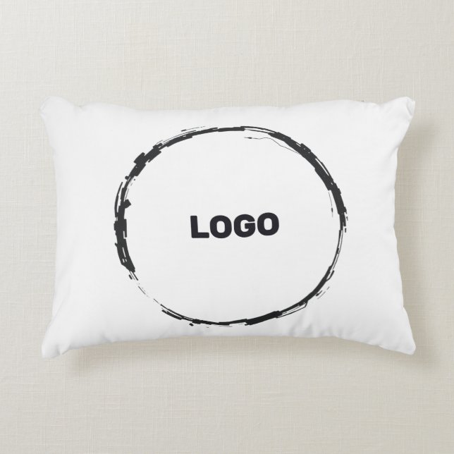 add your logo in a accent pillow (Front)