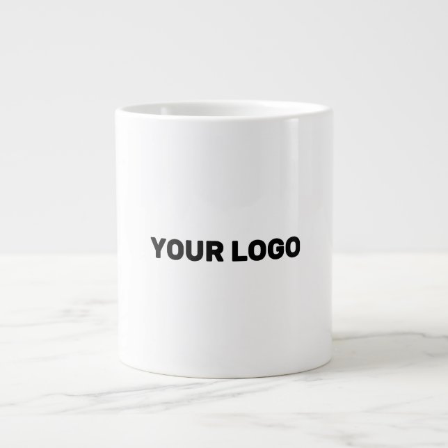 add your logo in a giant coffee mug (Front)