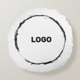 add your logo in a round pillow