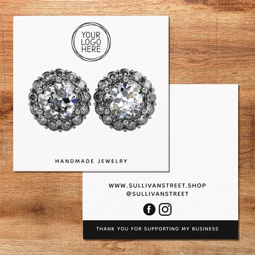 Add Your Logo Jewelry Display Card