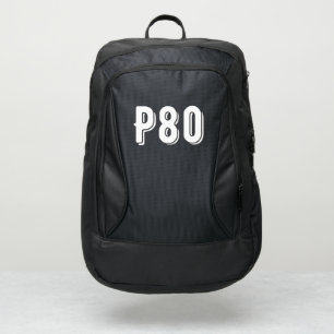 Add your logo l Black and white l Sport Port Authority® Backpack
