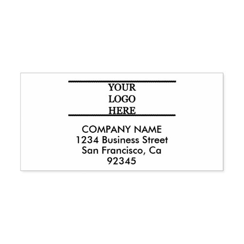 Add Your Logo Large Business Return Address Self_inking Stamp